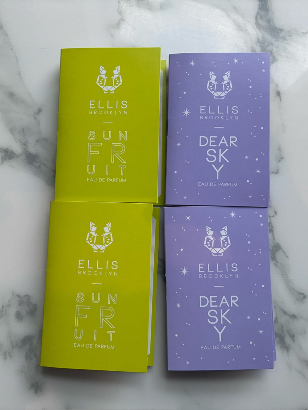 Ellis Brooklyn Sun Fruit & Dear Sky Sample Set 1.5 MLs each Bundle‎ of 4